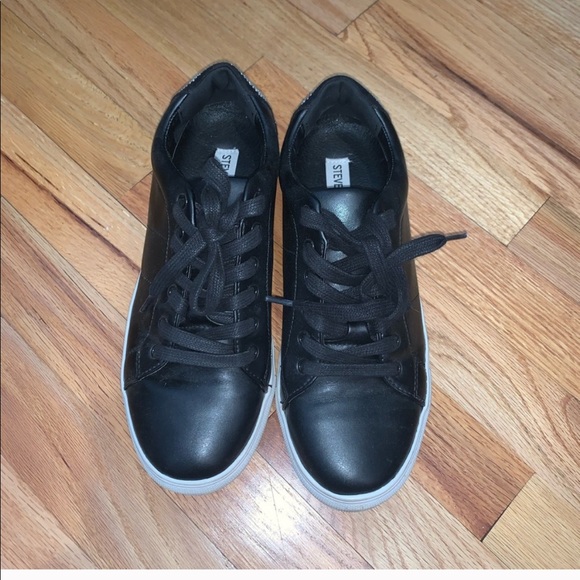 Steven Madden Smiley Platform Sneakers with rhinestones Sz 9 - Picture 3 of 9